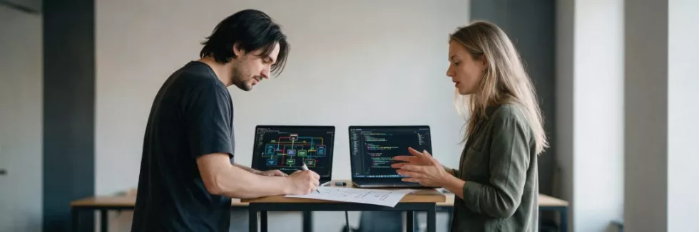 software-engineers-discussing-system-architecture-at-laptops