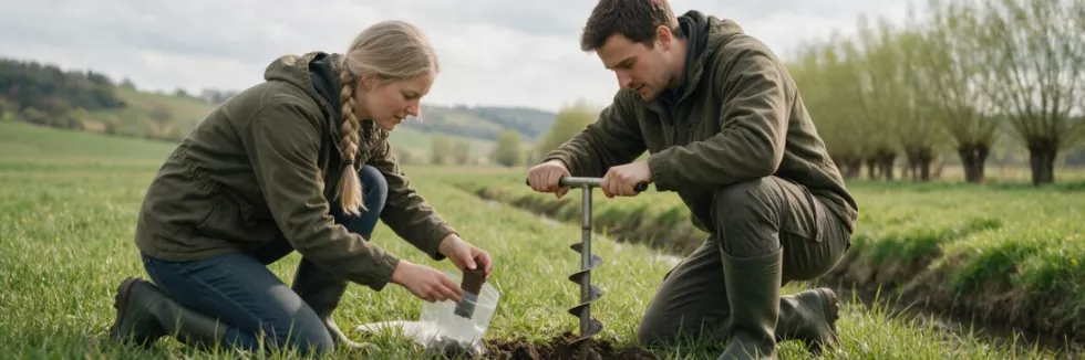 engineers-taking-soil-samples-beside-a-drainage-ditch