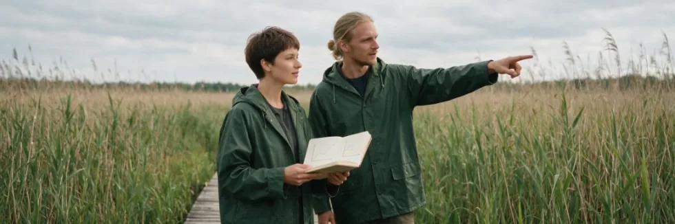 economists-discussing-a-wetland-on-a-boardwalk