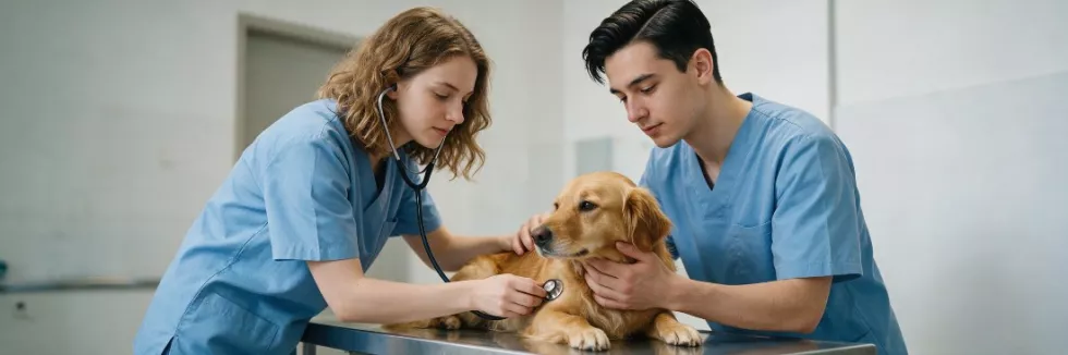 veterinary-students-examining-a-dog-test