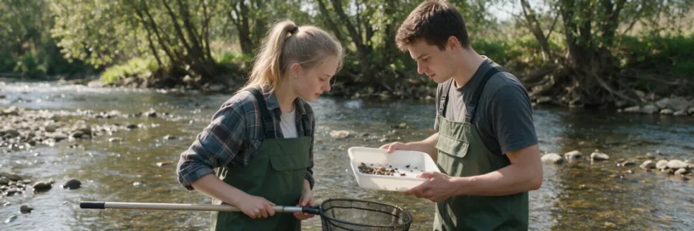 hydrobiology-students-sampling-invertebrates-in-a-stream