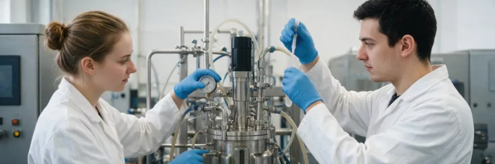 students-operating-a-pilot-scale-fermenter-in-a-bioprocess-hall