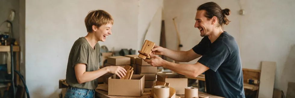 young-entrepreneurs-packing-handmade-products-in-workshop-test