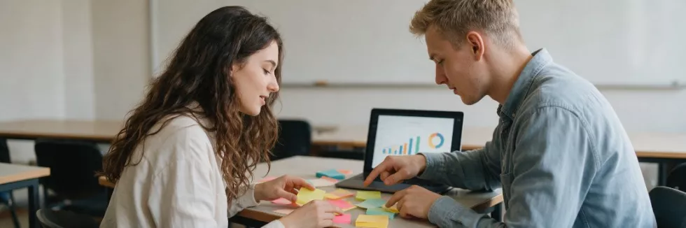 students-planning-a-business-project-with-sticky-notes-test