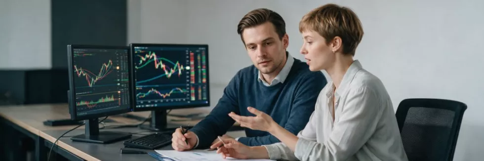 finance-managers-reviewing-investment-models-on-monitors