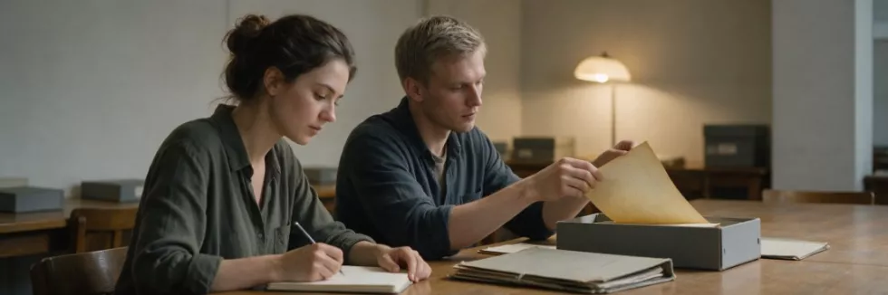 history-students-studying-archive-documents-in-a-reading-room