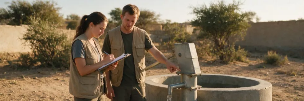 development-workers-assessing-a-water-well-in-the-field