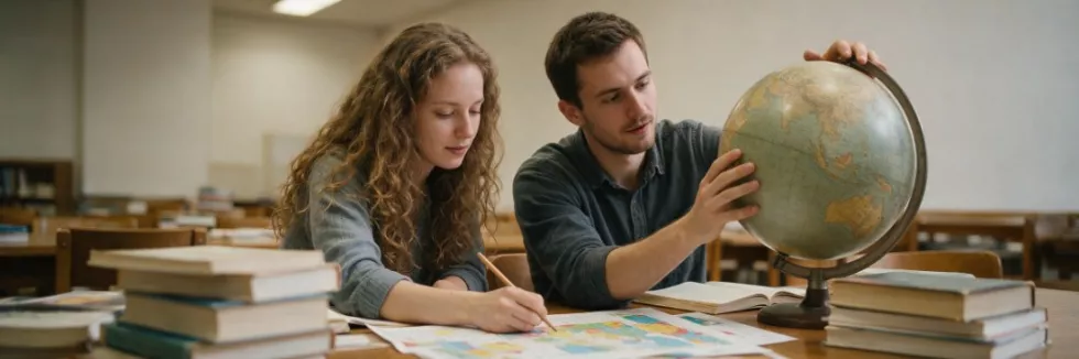 graduate-students-researching-global-issues-with-a-globe