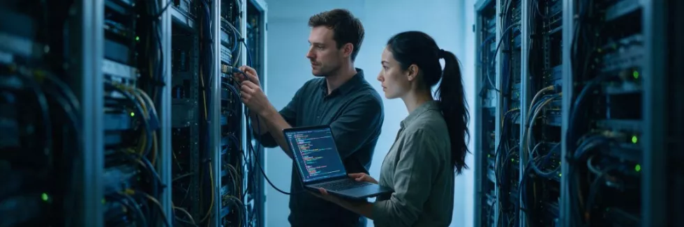 security-specialists-inspecting-server-racks-with-a-laptop