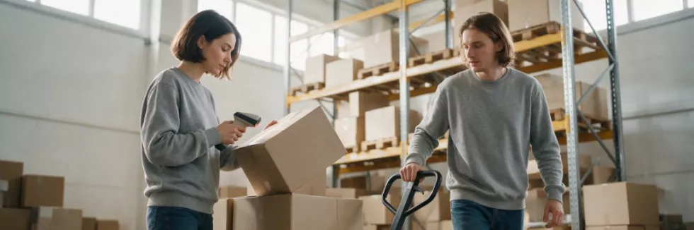 students-picking-orders-in-a-distribution-centre