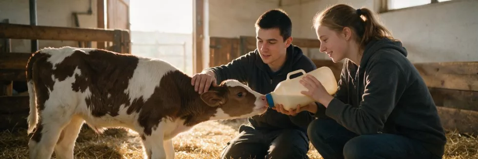 students-bottle-feeding-a-calf-on-a-dairy-farm-test
