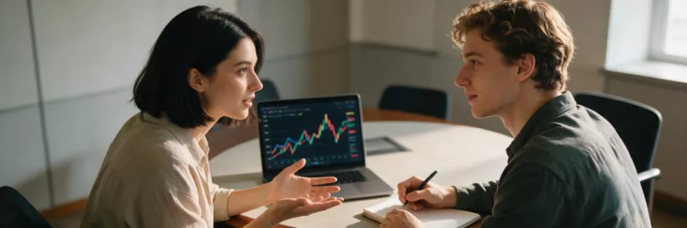 finance-students-discussing-investment-charts-on-a-laptop