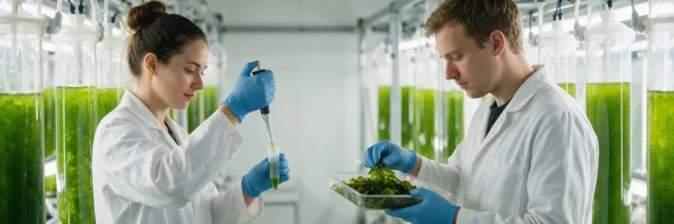 researchers-working-with-microalgae-and-seaweed-in-a-marine-lab