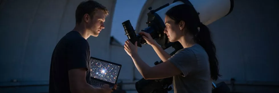 astrophysicists-working-beside-a-telescope-in-a-dome-test