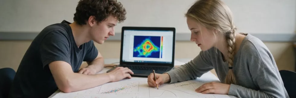 data-science-students-comparing-printed-charts-and-a-simulation