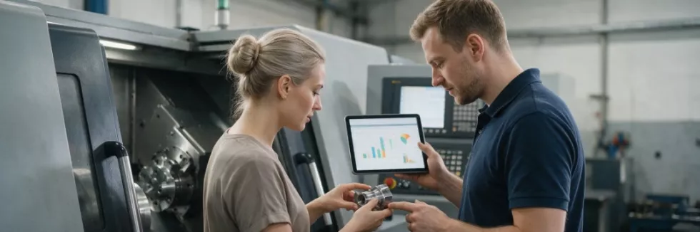 quality-managers-reviewing-control-charts-beside-a-cnc-machine
