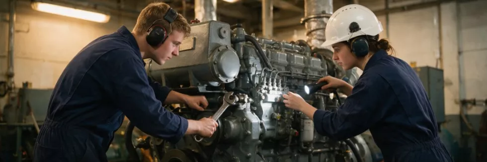 marine-engineering-students-inspecting-a-ship-diesel-engine
