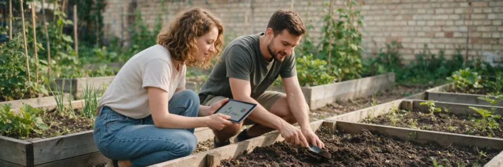 graduates-surveying-an-urban-community-garden
