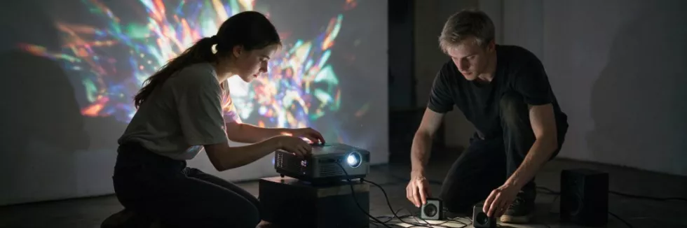 art-students-setting-up-a-light-and-sound-installation