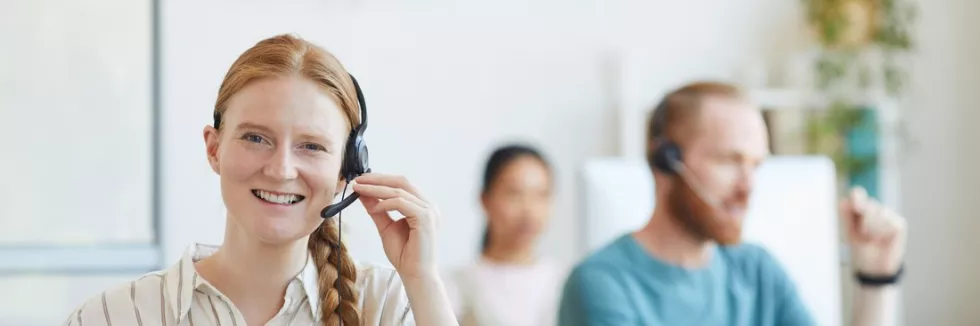 customer-experience-and-customer-relationship-management-portrait-of-young-customer-service-woman-in