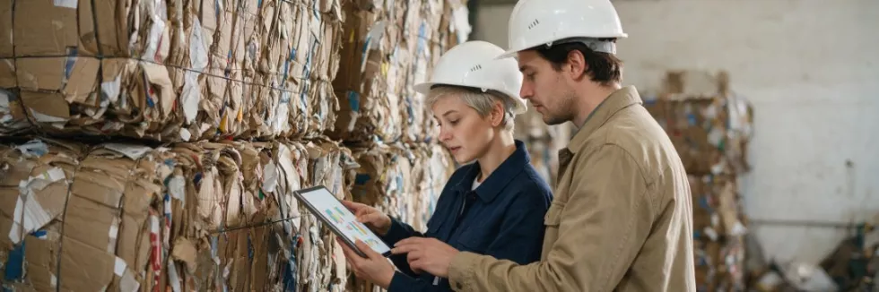 two-sustainability-auditors-checking-a-recycling-warehouse
