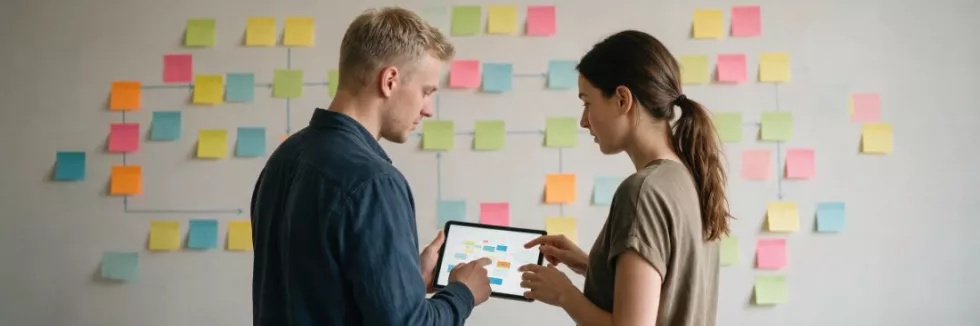students-mapping-a-digital-banking-process-with-sticky-notes