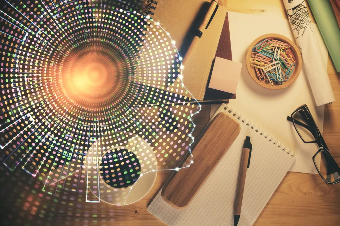 double-exposure-brain-sketch-table-top-veiw-concept-data-analysis