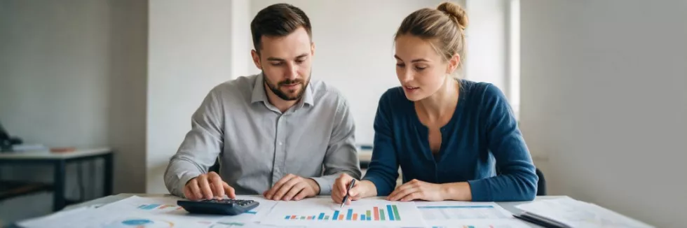 accounting-graduates-reviewing-printed-cost-charts