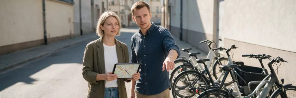 transport-planners-studying-a-shared-bike-station