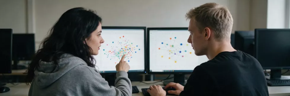 data-science-students-exploring-large-data-visualisations