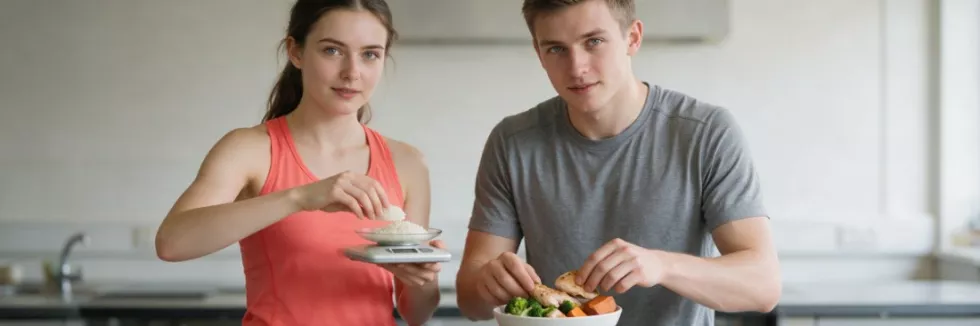 students-weighing-portions-for-a-post-workout-meal