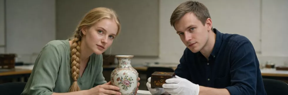 researchers-examining-an-antique-porcelain-vase-in-a-museum-study-room