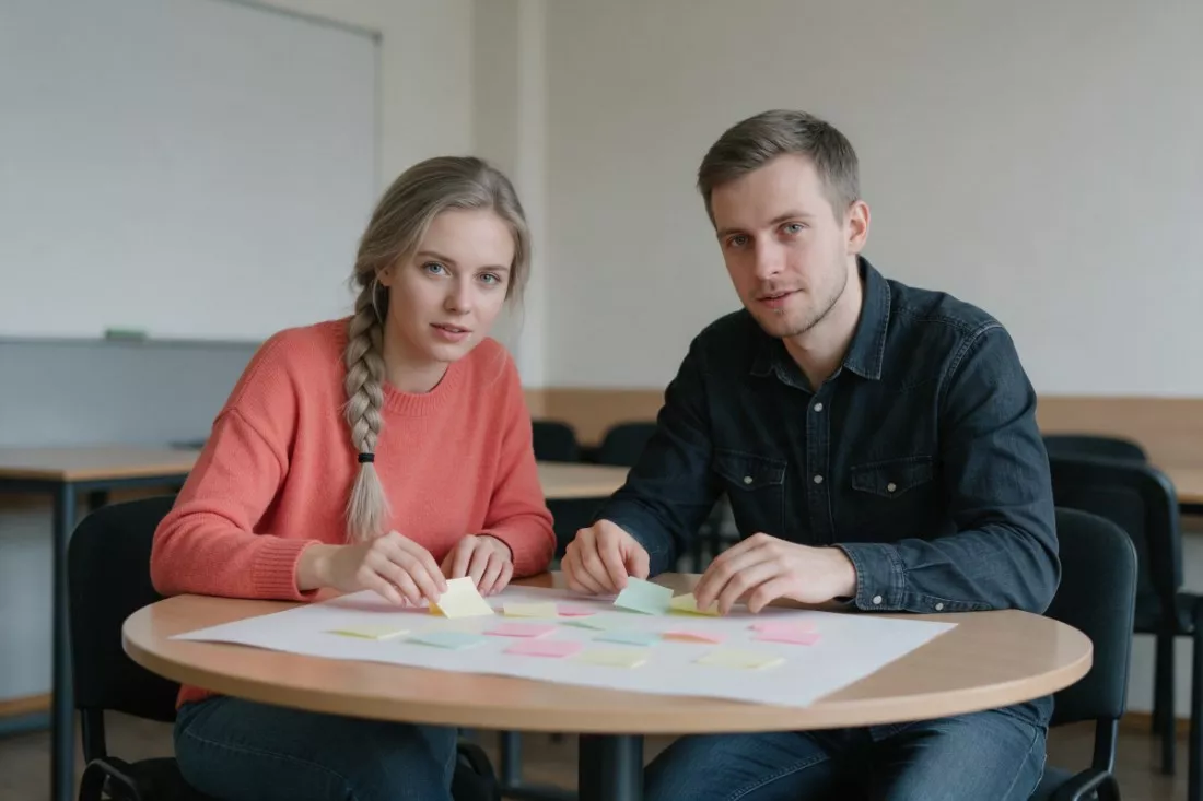 studenci-pedagogiki-planuja-projekt-badawczy-w-sali-seminaryjnej