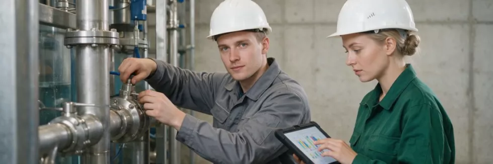 engineering-students-checking-pipes-at-a-water-treatment-pilot-plant