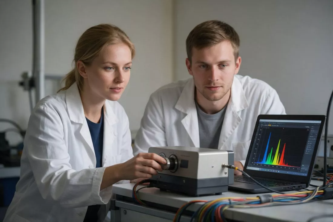 fizycy-i-chemicy-wykonuja-pomiar-spektroskopowy-w-laboratorium