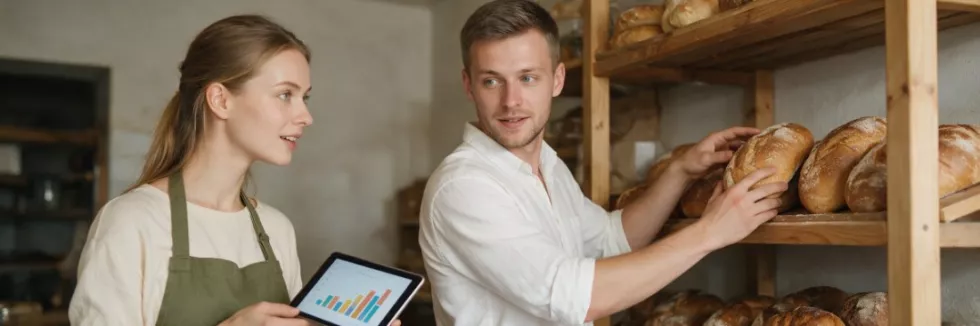 young-bakery-owners-checking-stock-and-sales-on-a-tablet
