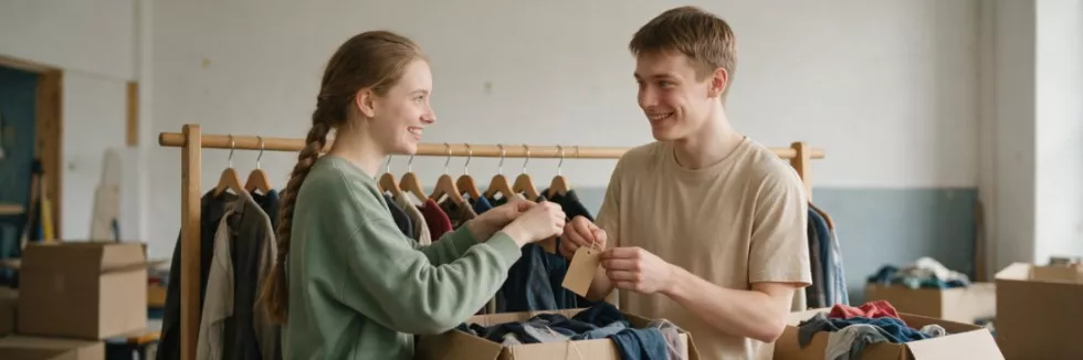 students-sorting-second-hand-clothes-for-a-resale-project
